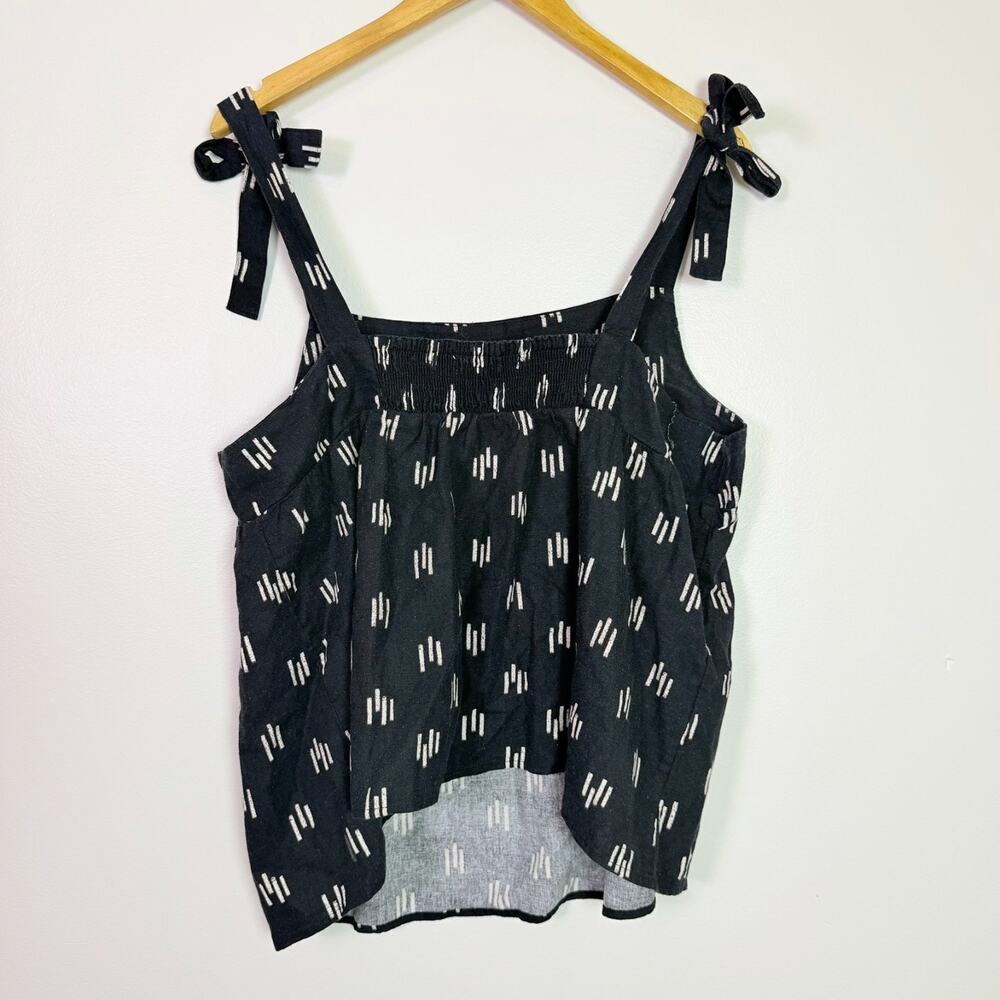 Sonoma Tie Strap Tank Tops Linen Blend Lot of 3 Women's XL Floral Geometric Boho - Picture 11 of 16